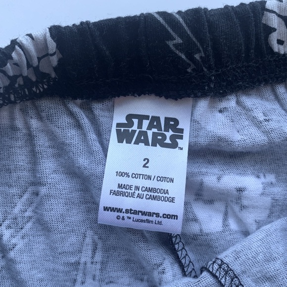 Star Wars Licensed PJs Toddler Size 2 - Picture 7 of 9